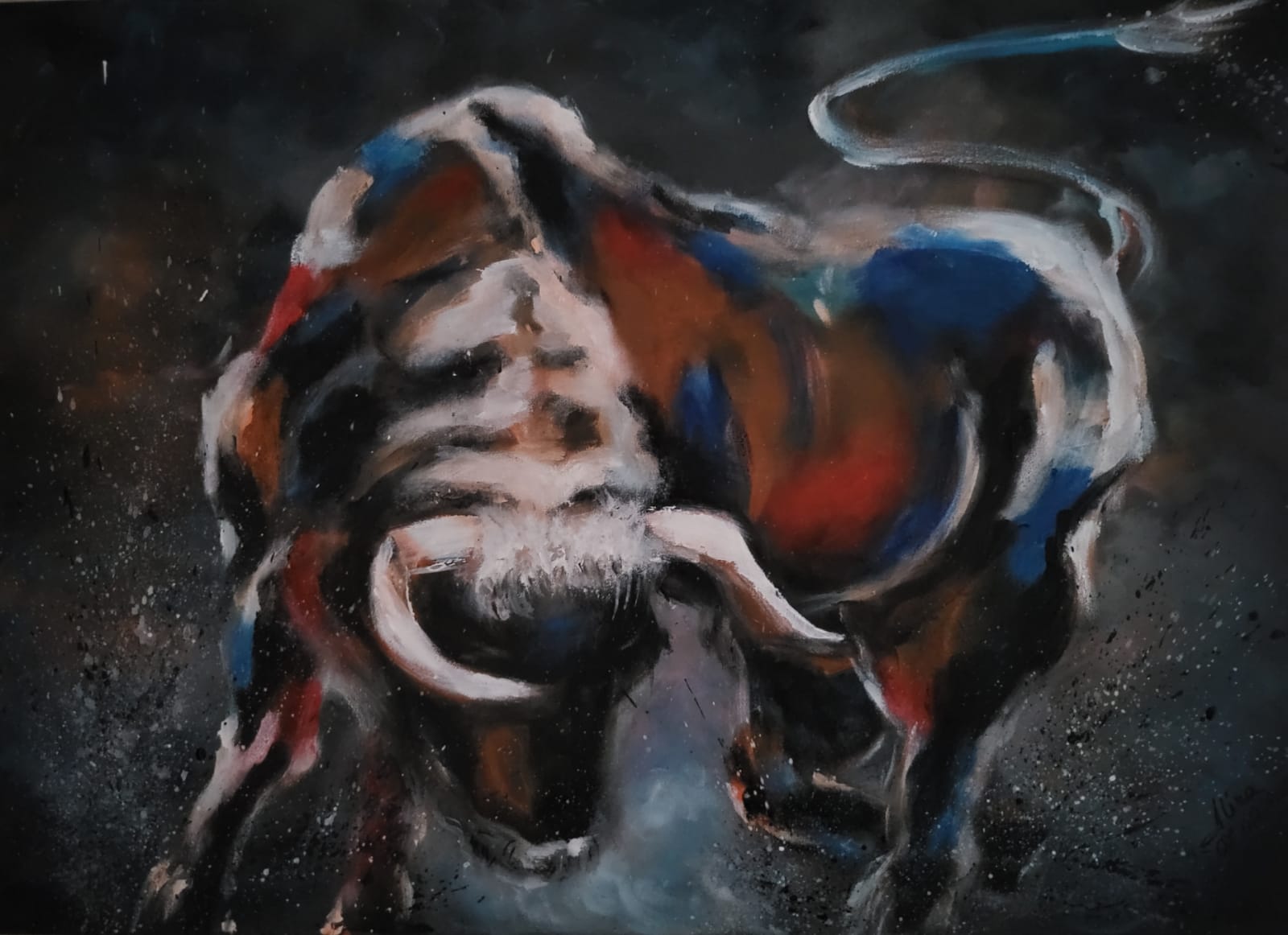 ArteDiAlina.com painting: Into Clouds of Dust